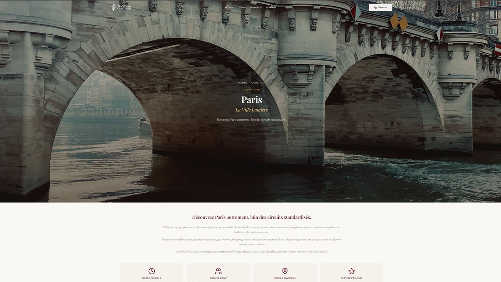 France with Vladimir — refonte site guide touristique premium